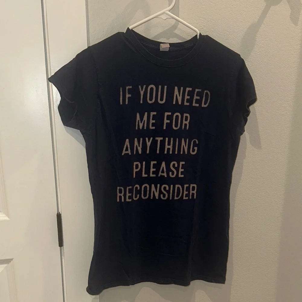 GUC Women’s Size XL Navy Blue Gildan Softstyle Navy T-Shirt Tee Shirt Top Funny - Picture 1 of 9